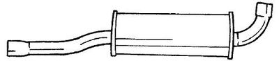  53418 SIGAM Средний глушитель выхлопных газов