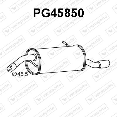  PG45850 VENEPORTE Глушитель выхлопных газов конечный