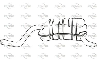  P22045 FENNO Глушитель выхлопных газов конечный