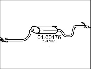  0160176 MTS Глушитель выхлопных газов конечный