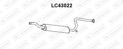  LC43022 VENEPORTE Предглушитель выхлопных газов