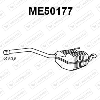  ME50177 VENEPORTE Глушитель выхлопных газов конечный