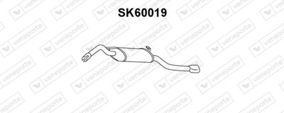  SK60019 VENEPORTE Глушитель выхлопных газов конечный