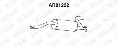  AR01222 VENEPORTE Глушитель выхлопных газов конечный