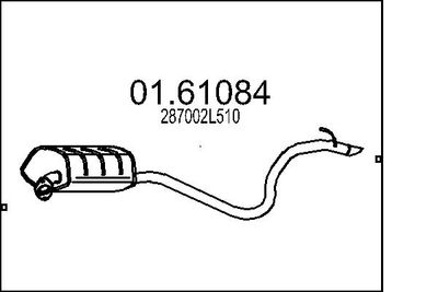  0161084 MTS Глушитель выхлопных газов конечный