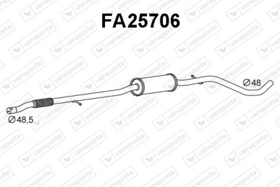  FA25706 VENEPORTE Предглушитель выхлопных газов