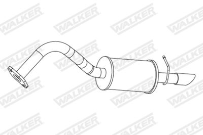 24529 WALKER Глушитель выхлопных газов конечный
