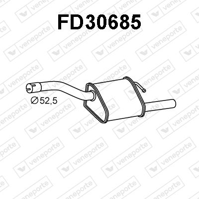  FD30685 VENEPORTE Глушитель выхлопных газов конечный