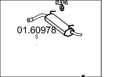  0160978 MTS Глушитель выхлопных газов конечный