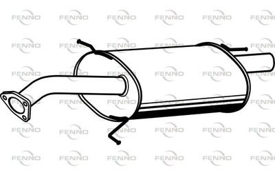  P3851 FENNO Глушитель выхлопных газов конечный