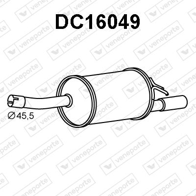  DC16049 VENEPORTE Глушитель выхлопных газов конечный