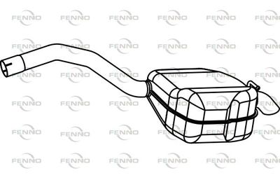  P23050 FENNO Глушитель выхлопных газов конечный