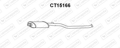  CT15166 VENEPORTE Средний глушитель выхлопных газов