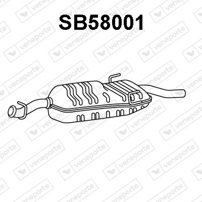  SB58001 VENEPORTE Глушитель выхлопных газов конечный