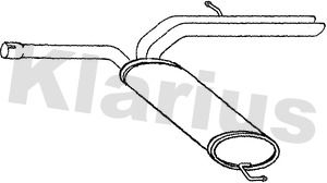  250825 KLARIUS Глушитель выхлопных газов конечный