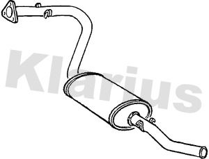  231028 KLARIUS Глушитель выхлопных газов конечный