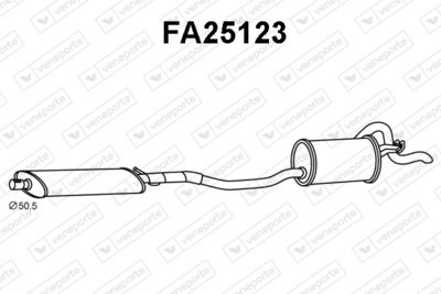  FA25123 VENEPORTE Глушитель выхлопных газов конечный