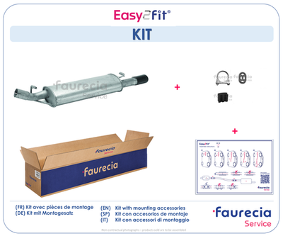  FS40250 Faurecia Глушитель выхлопных газов конечный