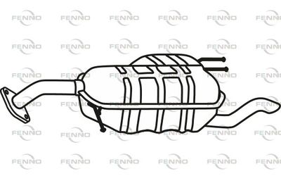  P3164 FENNO Глушитель выхлопных газов конечный