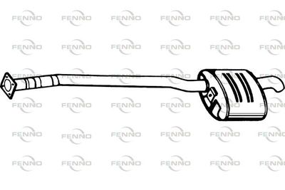  P1427 FENNO Глушитель выхлопных газов конечный