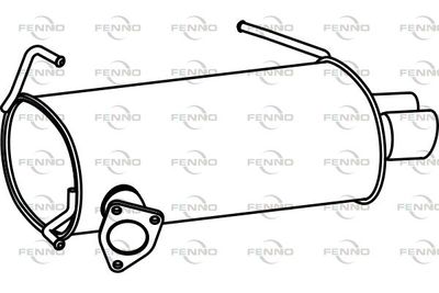  P4656 FENNO Глушитель выхлопных газов конечный