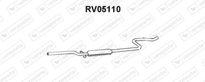  RV05110 VENEPORTE Средний глушитель выхлопных газов