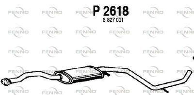  P2618 FENNO Средний глушитель выхлопных газов