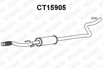  CT15905 VENEPORTE Предглушитель выхлопных газов