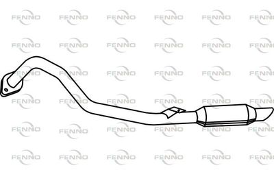  P4090 FENNO Глушитель выхлопных газов конечный