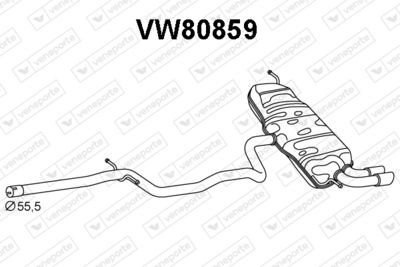  VW80859 VENEPORTE Глушитель выхлопных газов конечный