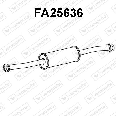  FA25636 VENEPORTE Предглушитель выхлопных газов