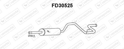  FD30525 VENEPORTE Глушитель выхлопных газов конечный