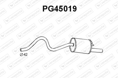  PG45019 VENEPORTE Глушитель выхлопных газов конечный