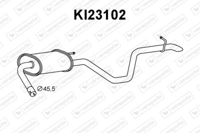  KI23102 VENEPORTE Глушитель выхлопных газов конечный