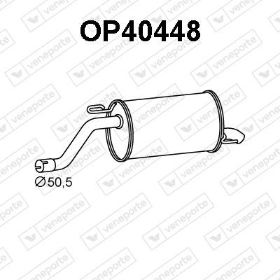  OP40448 VENEPORTE Глушитель выхлопных газов конечный