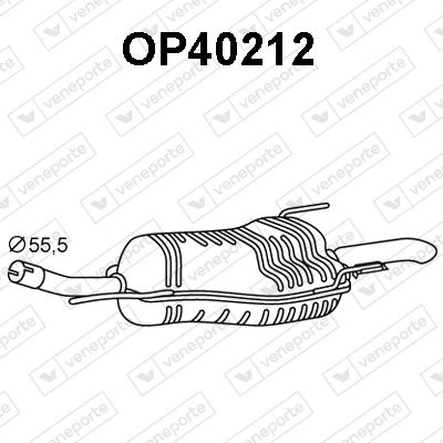  OP40212 VENEPORTE Глушитель выхлопных газов конечный