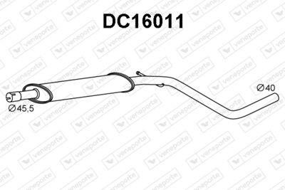  DC16011 VENEPORTE Средний глушитель выхлопных газов