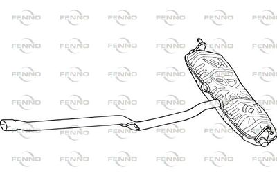  P1342 FENNO Глушитель выхлопных газов конечный