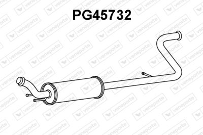  PG45732 VENEPORTE Предглушитель выхлопных газов