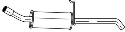  25682 SIGAM Глушитель выхлопных газов конечный