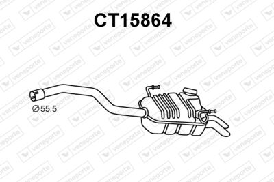  CT15864 VENEPORTE Глушитель выхлопных газов конечный