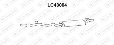  LC43004 VENEPORTE Глушитель выхлопных газов конечный