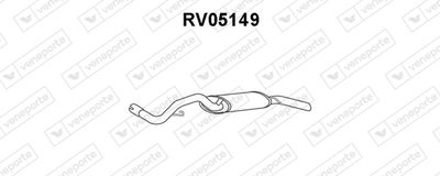  RV05149 VENEPORTE Глушитель выхлопных газов конечный