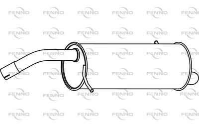  P23093 FENNO Глушитель выхлопных газов конечный