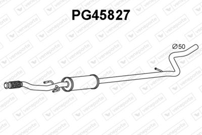  PG45827 VENEPORTE Предглушитель выхлопных газов