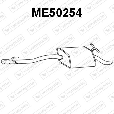  ME50254 VENEPORTE Глушитель выхлопных газов конечный