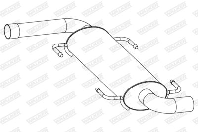  24320 WALKER Глушитель выхлопных газов конечный