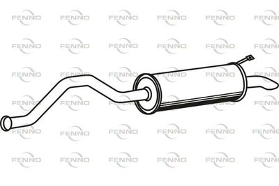  P5118 FENNO Глушитель выхлопных газов конечный