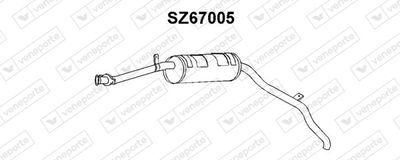  SZ67005 VENEPORTE Глушитель выхлопных газов конечный