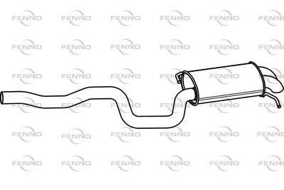  P7128 FENNO Глушитель выхлопных газов конечный